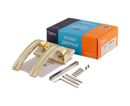Дверная ручка НОРА-М 106К AL золото 15968 – изображение 4