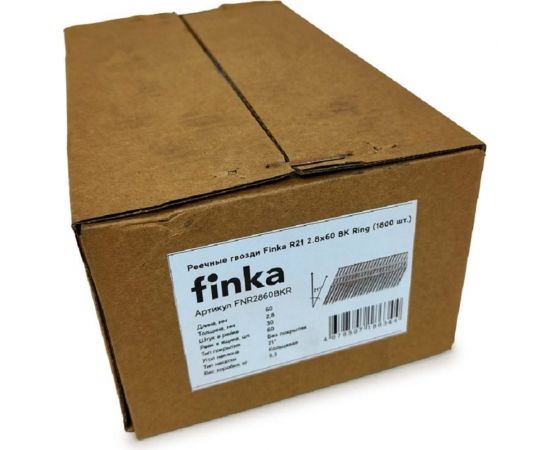 Реечные гвозди Finka R21 2.8x60 BK Ring, 1800 шт. FNR2860BKR – изображение 4