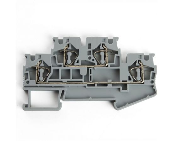 Самозажимной 4-проводной проходной зажим STEKKER 2 уровня ЗНИ - 2,5, JXB ST 2,5, серый LD555-1-25, 100шт, 39967 – изображение 5