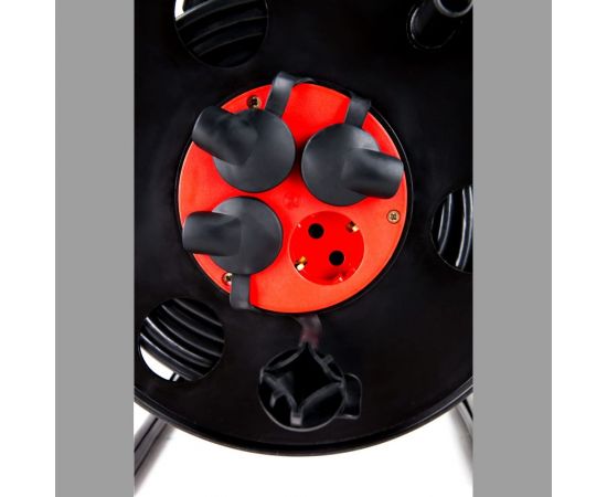 Удлинитель на катушке МПП УДЛИНИТЕЛЬ У1С-4-50 4 розетки, с заземлением ПВС 3х2,5, 50 м + IP-44 EC-50-011 999000000001303 – изображение 5