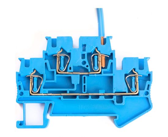 Самозажимной зажим STEKKER 4-проводной проходной 2 уровня ЗНИ - 2,5, JXB ST 2,5, синий LD555-2-25 39973 – изображение 5