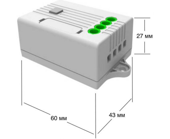 Беспроводной 1-клавишный выключатель GRITT Evolution черный комплект: 1 выключатель, 1 реле, 1000Вт, IP67 14109 – изображение 5