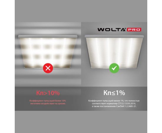 Универсальный светильник WOLTA PRO Офис Микропризма ДВО01-36-002-4К – изображение 5