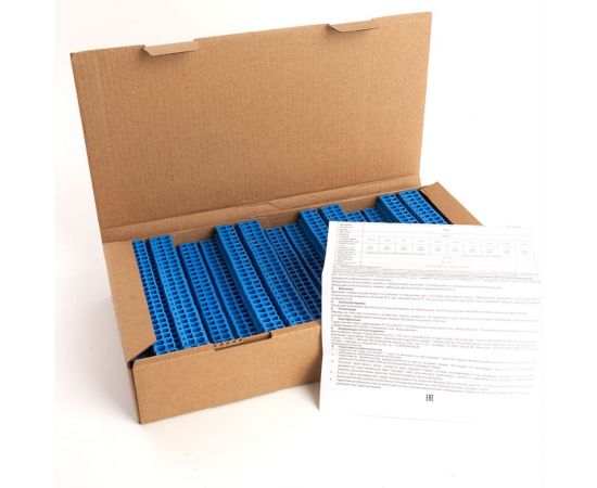 Самозажимной зажим STEKKER 4-проводной проходной 2 уровня ЗНИ - 2,5, JXB ST 2,5, синий LD555-2-25 39973 – изображение 6