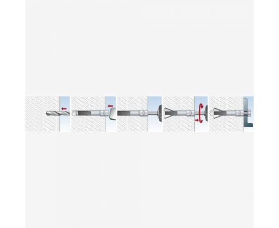 Анкер по пенобетону Fischer FPX M8 I 2 шт блистер 132384 – изображение 7