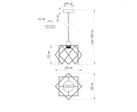 Подвесной светильник ЭЛЕТЕХ Сигма 211 черный муар медь НСБ 01-60-161 Е27 ИУ 1005404793 – изображение 8