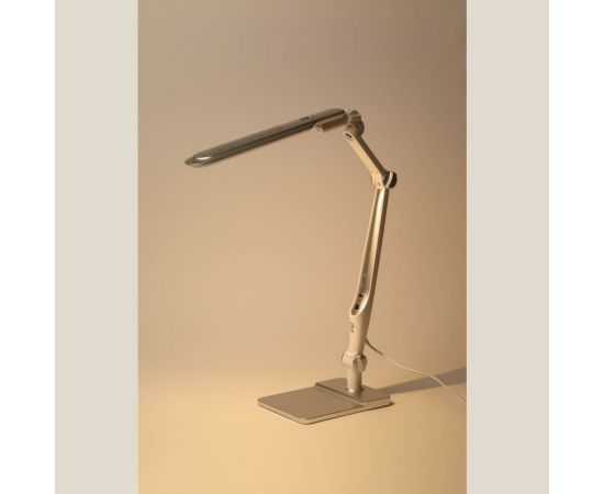 Настольный светодиодный светильник ЭРА NLED-497-12W-S на струбцине и с основанием, серебро Б0052772 – изображение 8