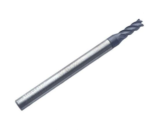 Фреза концевая твердосплавная по нержавеющей стали Серия 301 (3х8х50 мм; 4-х перая; AlTiN; 35гр; хв-к 4 мм) Partner 301030 