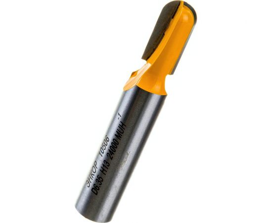 Фреза пазовая галтельная (6.4х13 мм; R 3.2 мм; хвостовик 8 мм) по дереву Энкор 10506 