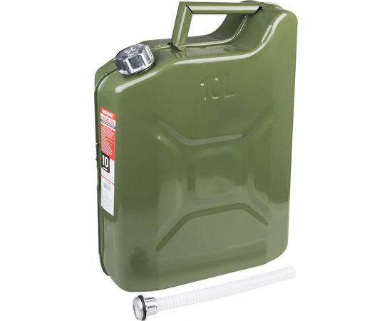 Канистра металлическая вертикальная 10 л, резьбовая крышка SKYWAY S02601011 