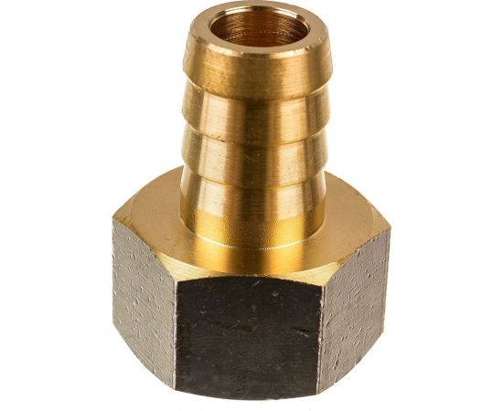 Штуцер (внутренняя резьба 1/2"" - елочка 14 мм; латунь никелированная) SANTRADE 1439 