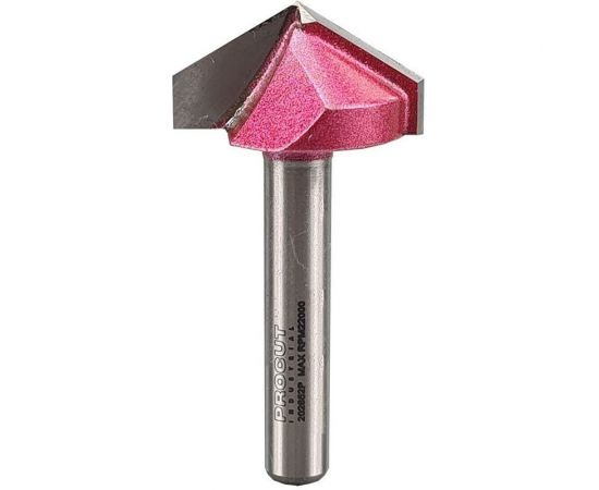 Фреза V-образная пазовая PROFESSIONAL с углом 120 градусов 10x9x46 мм, ц/х 6 мм, i1=3 мм PROCUT A1001 