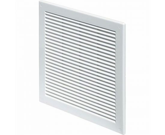 Решетка вентиляционная вытяжная без рамки (250x250 мм; белая) ВИЕНТО 2525TRU 