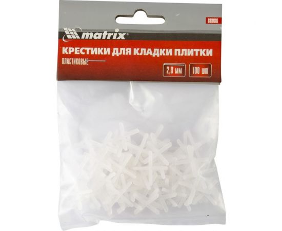 Крестики (100 шт; 2 мм) для кладки плитки MATRIX 88086 