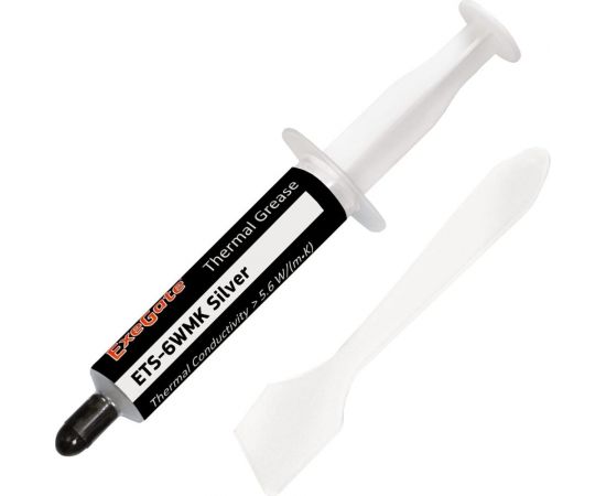 Термопаста ETS-6WMK Silver (5,6 Вт мК, 8 г, шприц с лопаткой) ExeGate 282348 