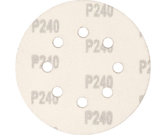 Круг абразивный перфорированный на ворсовой подложке под липучку 5 шт, 125 мм, P240 СИБРТЕХ 738117 – изображение 3