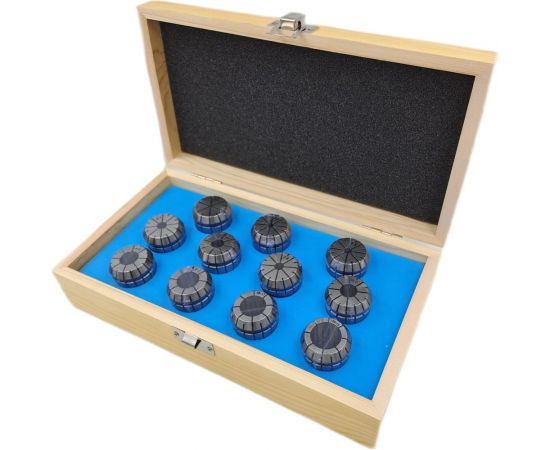 Набор цанг ER32 11 шт, 4-20 мм TORNERI 041963 – изображение 3