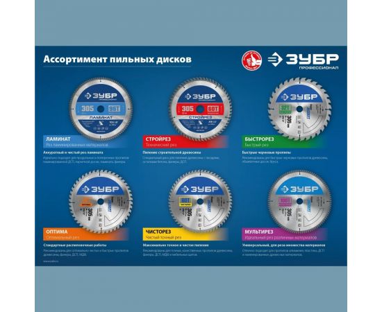 Пильный диск по ламинату ЗУБР Ламинат 160х20 мм, 56Т 36930-160-20-56 – изображение 3