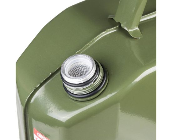 Канистра металлическая вертикальная 10 л, резьбовая крышка SKYWAY S02601011 – изображение 4