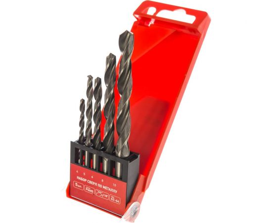 Набор сверл по металлу (5 шт; 4.0-10.0 мм) REXANT 91-0632 – изображение 4
