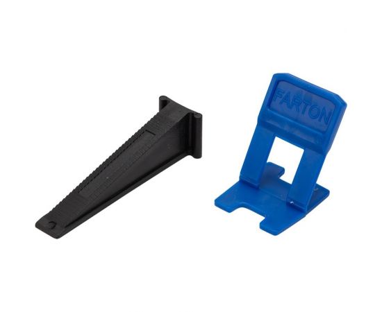 Система выравнивания плитки СВП REXANT зажим «Ворота» + клин 1.5 мм 40/40 шт/уп 89-0954 