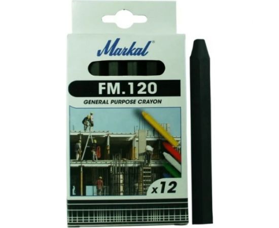 Восковой промышленный мелок Markal FM.120 универсальный, чёрный 44010600 
