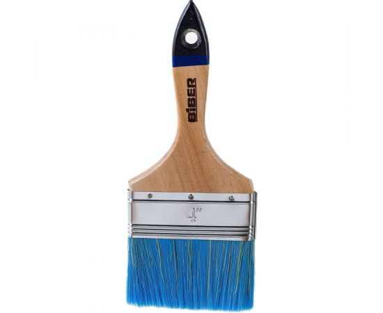 Флейцевая кисть для антисептиков деревянная рукоятка Biber 31267 "Стандарт" 100мм 12/240 тов-190027 
