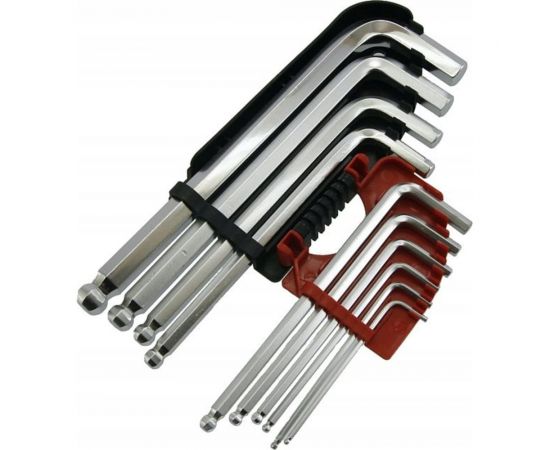 Набор шестигранных ключей YATO 10 штук, 2,0-12мм, с шаром YT-0509 – изображение 2