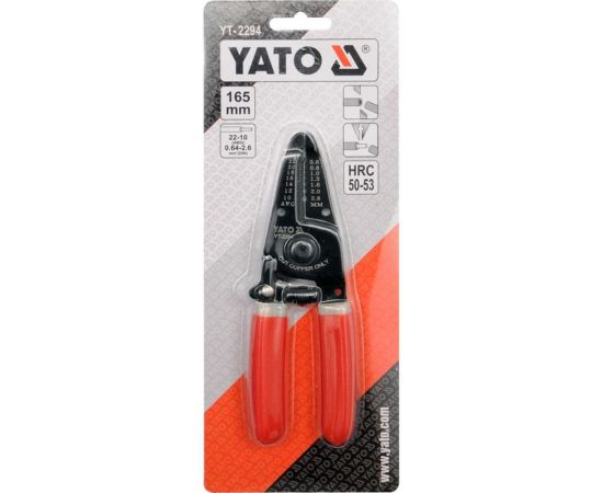 Клещи для зачистки проводов YATO с кусачками, 165мм YT-2294 – изображение 2