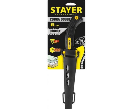 Выкружная мини-ножовка по гипсокартону STAYER Cobra Double-8 150 мм 2-15170_z01 – изображение 3