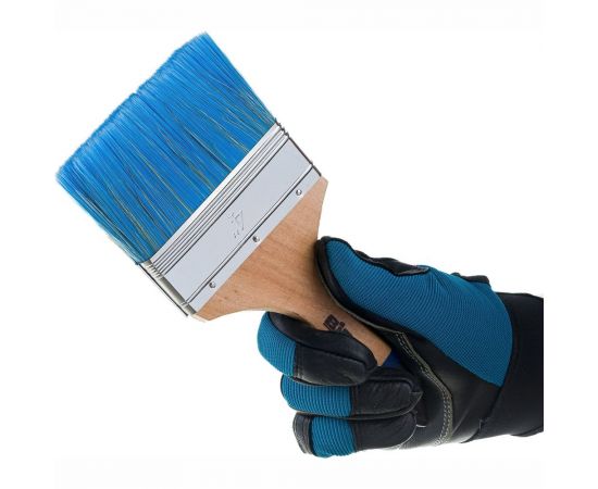 Флейцевая кисть для антисептиков деревянная рукоятка Biber 31267 "Стандарт" 100мм 12/240 тов-190027 – изображение 4