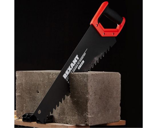 Ножовка по пенобетону REXANT 500 мм, защитное покрытие, твердосплавные напайки на зубья 12-8225 – изображение 4