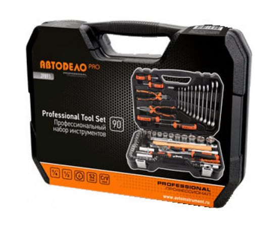 Набор инструмента АвтоDело PRO 90 предметов 1/2DR 1/4DR 6PT39891 10273 – изображение 4