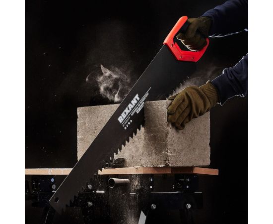 Ножовка по пенобетону REXANT 700 мм, защитное покрытие, твердосплавные напайки на зубья 12-8227 – изображение 4