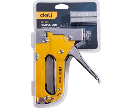 Мебельный степлер DELI DL1313 3-в-1, 4-14мм 98416 – изображение 5