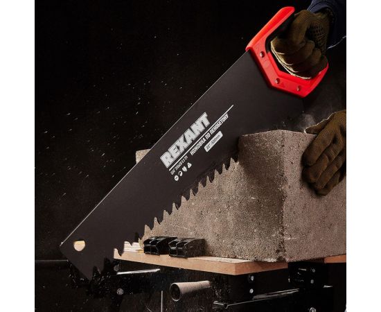 Ножовка по пенобетону REXANT 500 мм, защитное покрытие, твердосплавные напайки на зубья 12-8225 – изображение 5