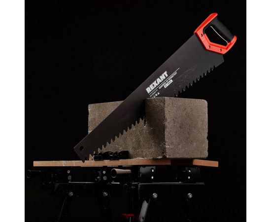 Ножовка по пенобетону REXANT 700 мм, защитное покрытие, твердосплавные напайки на зубья 12-8227 – изображение 5