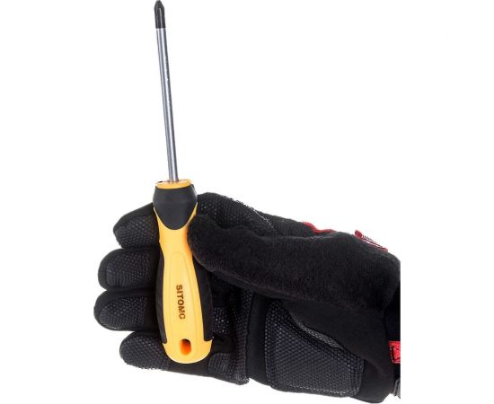 Отвертка SITOMO крест PH2 6x100 (общ. 210мм) CrV SIT 856476 – изображение 6