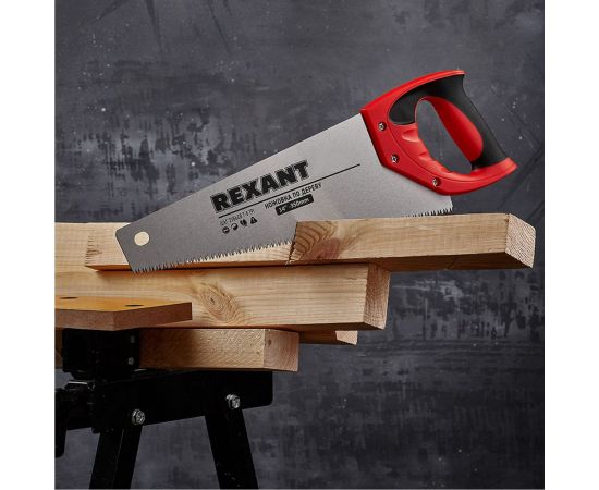 Ножовка по дереву REXANT Зубец 350 мм, 7-8 TPI, каленый зуб 2D 12-8212 – изображение 7