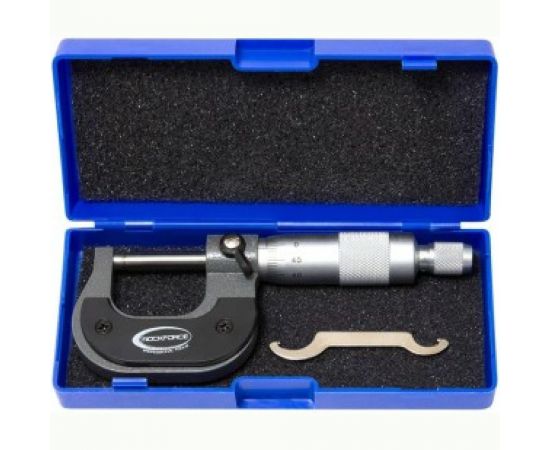 Микрометр 0-25мм, 0.01мм, в футляре ROCKFORCE RF-5096P9025 