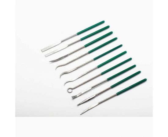 Набор алмазных надфилей Sata 10 предметов, разные виды и сечения, фигурные 03804 