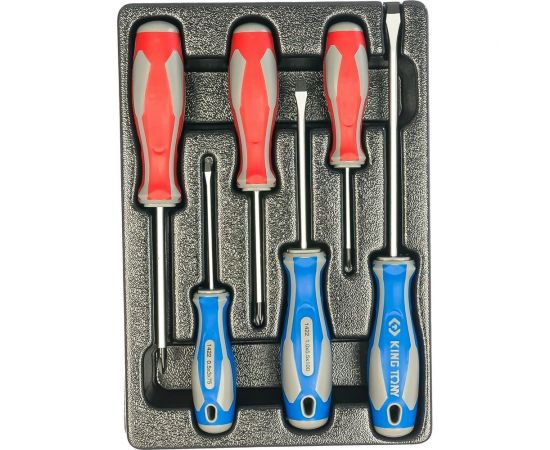 Набор отверток (ложемент, 6 предметов) KING TONY 9-31106MR 