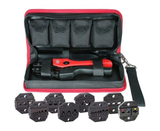 Пресс-клещи с набором номерных матриц КВТ СТК+8 в сумке 83347 