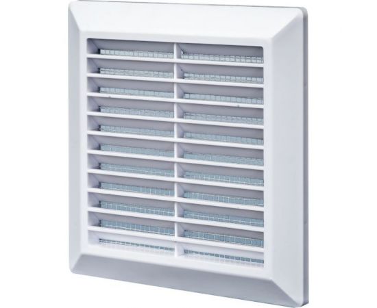 Решетка разъемная с москитной сеткой (218х295х15 мм; наклонные жалюзи) Эвент Э2030Р 