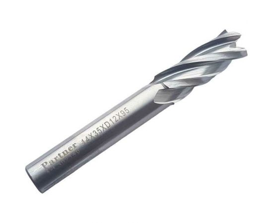 Фреза концевая Серия 302 (14х35х95 мм; HSSЕ; 4-х перая; хв-к 12 мм) Partner 302140 