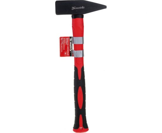 Слесарный молоток optimal,1000 г,фибергласовая обрезиненная рукоятка,квадратный боек MATRIX 10383 