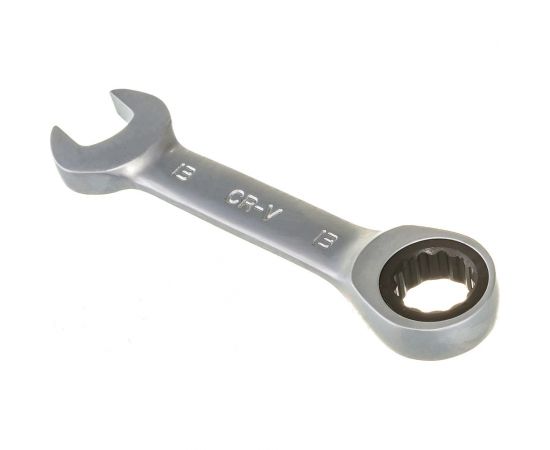 Гаечный ключ Thorvik CSRW13 комбинированный трещоточный короткий, 13 мм 53522 