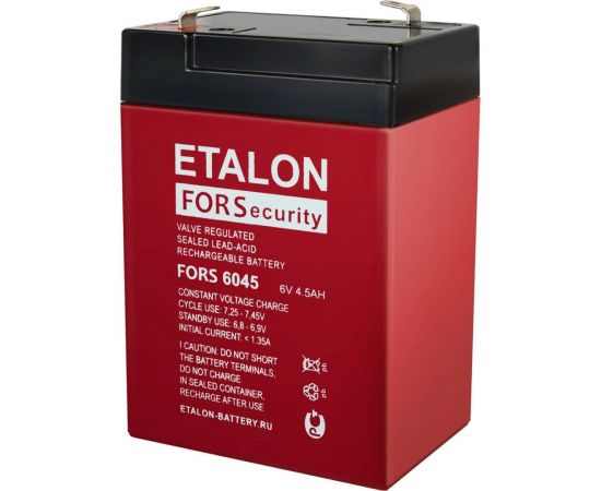 Аккумулятор премиум Магнито-Контакт ETALON FORS 6045 6В, 4.5Ач Etalon Battery 00-00006942 