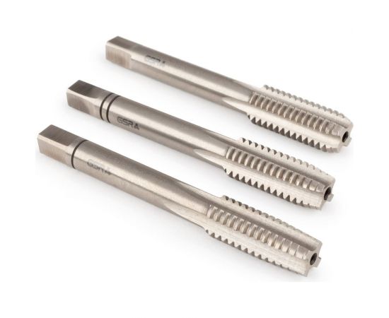 Ручные метчики GSR M8х1,25 HSSG DIN352 6H набор 3 шт для глухих и сквозных отверстий B00105210 