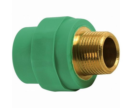 Комбинированная муфта Banninger полипропиленовая, зеленая, 20x3/4 НР 7R11067511 